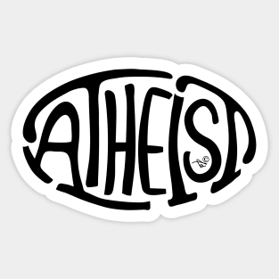 Atheist Oval by Tai's Tees Sticker